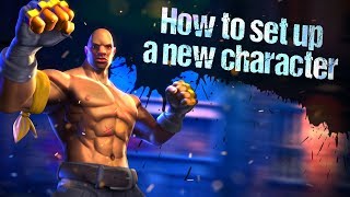 How to set up a new player character