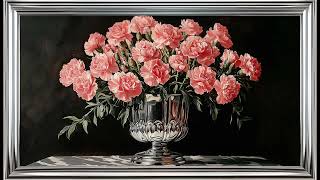 2 Hour Pink Carnations Wall Art I Perfect Floral Accent for Your Home I No Ads I No Music