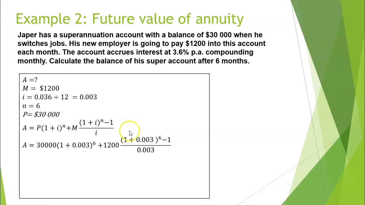 Solving Problems Using Annuities - YouTube