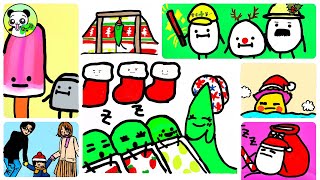 【ひみつのおるすばん】Xmas 2024のかわいいシーンをイラストで描いてみた★Secret staycation/Christmas/drawing/game/roblox/ロブロックス