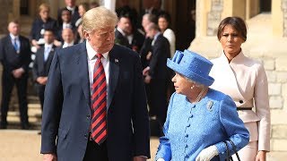 Watch again: President Donald Trump meets the Queen