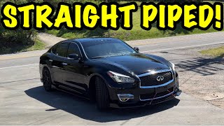 We Straight Piped a 2015 Infiniti Q70 3.7L V6!