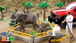 बच्चों के लिए कार और खेत जानवरों की कहानी | BIBO TOYS Hindi