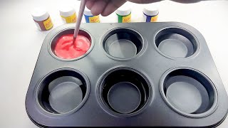 Satisfying Video l Unboxing Rainbow Color l How To Make Frozen Paint ASMR