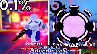 THIS VIDEO WONT END TILL I GET *0.1% SECRET DARK MAGE*  (Anime Adventures)