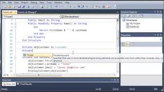 Visual Basic Tutorial 70 ReadOnly Properties 
