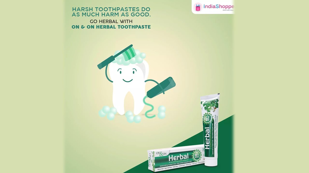 ON & ON Herbal Toothpastes Result - YouTube