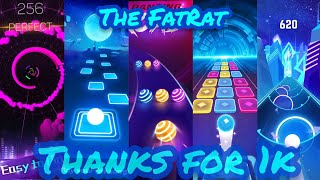 The FatRat | Tiles Hop VS Beat Roller VS Colour Hop 3D VS Dancing Road VS Smash Colour 3D