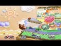 Super Smash Bros. Matches - Free-For-All on Yoshi's Island (Donkey Kong / Link / Samus / Yoshi)