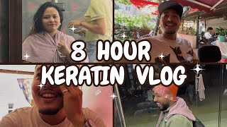 KT haru lai ramri banna garo xa | 8 Hour Keratin & Smoothing | Hairdressing Vlog |