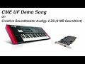 demo song crossover cme uf 5 6 7 8 demo song on creative soundblaster audigy 2 zs