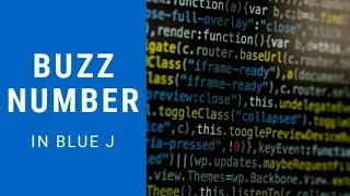 Buzz number program in java
