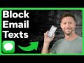 How To Block Text Messages From Email Address On iPhone