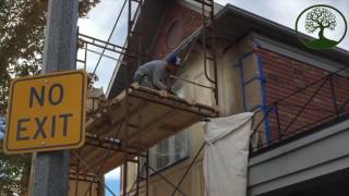 Cork Spray over  Window Dormer