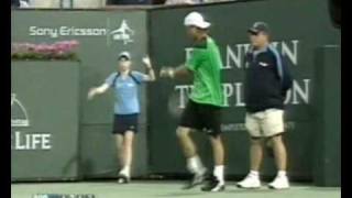 Lleyton Hewitt vs. Andy Roddick (Indian Wells 2005 - Semifinal) 2/2