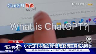 聊天機器人ChatGPT不能沒有他！教AI 學習的數據標註員｜十點不一樣20230223@TVBSNEWS01