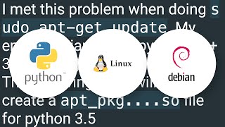 python-dev installation error: ImportError: No module named apt_pkg