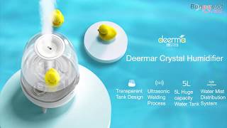 Manage dry indoor air with Deerma crystal humidifier