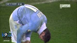 هدف مباراة لاتسيو 1-0 إنتر ميلان [15/12/2012] رؤوف خليف [HD]