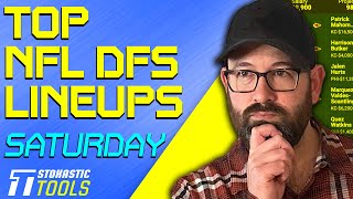 NFL DFS Draftkings & FanDuel Lineups Week 16 Saturday Slate | Stokastic NFL DFS Lineup Generator