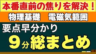 【大学受験・定期テスト対策用まとめ】短時間で一気に総復習！～物理基礎範囲 電磁気編～