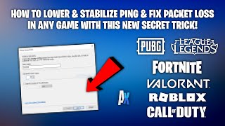 Lower Ping & Fix Packet Loss In ANY Game With This NEW Trick!