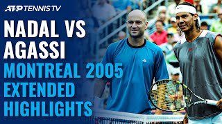 Rafael Nadal vs Andre Agassi: Classic Tennis Highlights | Montreal 2005 Final