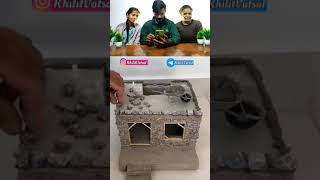 Building a Mini beautiful House#VFUHO #House #DIY #khilitvatsal #shorts #activity