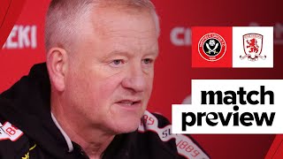 Chris Wilder | Sheffield United v Middlesbrough | Match preview