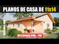 Planos de casa de campo #1 Piso #3 Dormitorios (DWG / PDF)