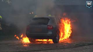 Autobrand op de Laarderweg