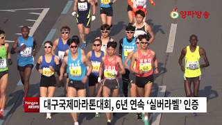 대구국제마라톤대회, 6년 연속 ‘실버라벨’ 인증-양파방송