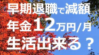 ＃82早期退職で年金12万円　生活できるの？