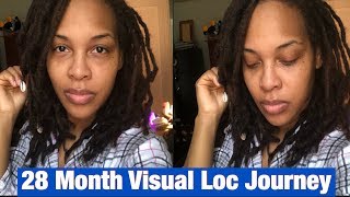 28 Month Visual Loc Journey | With Naturally Fine \u0026 Curly Hair