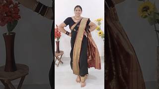 Maharashtrian style saree Draping Tutorial #shorts #sareedraping #dhotistyle #festiveready #trending