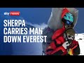 Everest: Sherpa rescues Malaysian man from 'death zone', carrying him on his back