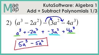 KutaSoftware: Algebra 1- Adding And Subtracting Polynomials Part 1