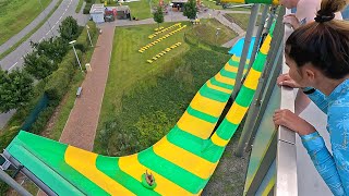 Boomerango Water Slide 💦 at Aqualand Moravia 🇨🇿