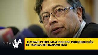 Primicia: Gustavo Petro gana proceso por reducción de tarifas de TransMilenio