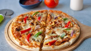 Shawarma pizza | Chicken shawarma pizza recipe| Pizza recipe