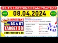 IELTS LISTENING PRACTICE TEST 2024 WITH ANSWERS | 08.04.2024