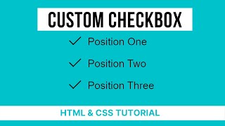 Custom Checkbox Using Only HTML & CSS | Pure CSS Tutorial CodeWithTanmay