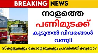 നാളത്തെ പണിമുടക്ക്,അവധി🔴School holiday news today malayalam|school avadhi vartha|band news|holiday