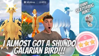 ✨I ALMOST Got A SHUNDO GALARIAN BIRD In Pokemon Go \u0026 RARE 100 IV Dynamax Pokemon CAUGHT!✨