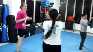 Lady's Kickboxing at Capoeira Academy Okinawa / Yudansha MMA