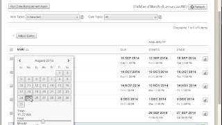 Using the Date Management Feature