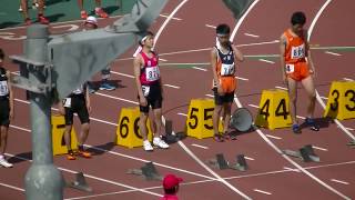 20180422朝日記録会 中学1,2年男子100m決勝1組