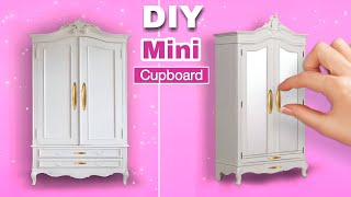 Small Cupboard | Miniature | Cardboard Craft Ideas | Barbie Crafts | Best Out Of Waste