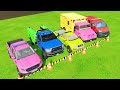 POLICE OF COLORS! TRANSPORTING DACIA, RANGE ROVER, VOLKSWAGEN POLICE CARS WITH MAN TRUCKS! FS22 5