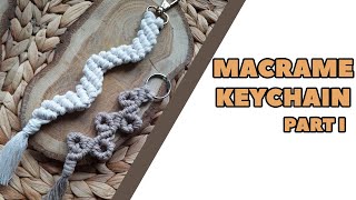 How to make macrame keychain | Krok po kroku brelok z makramy | nauka | jak zrobić | step by step